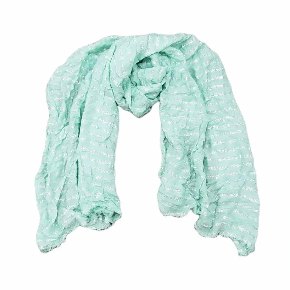 Old Navy Green Silver Blanket Scarf